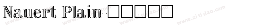 Nauert Plain字体转换